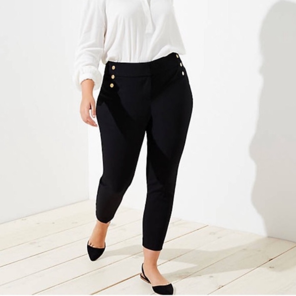 LOFT Plus Sailor Skinny Pants